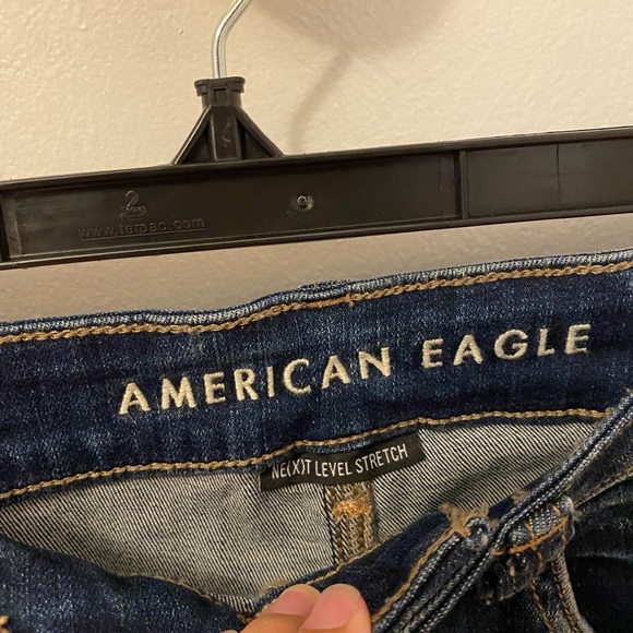 AE Ne(x)t Level High Waisted Denim Short Shorts - Picture 4 of 5